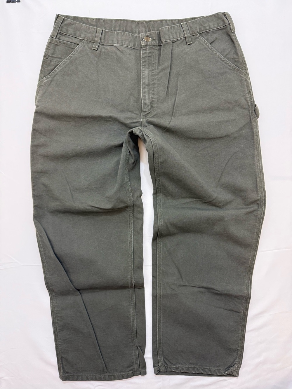 NWT Men's Carhartt Duck Green B11-MOS Carpenter Pants 40 x 30 - Picture 6 of 10